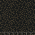 Starry - Mini Stars Black Gold Yardage Primary Image