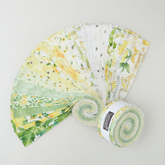 Lemon Bouquet Digitally Printed 2 1/2" Strips