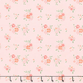 Spring's in Town - Bouquets Blush Yardage