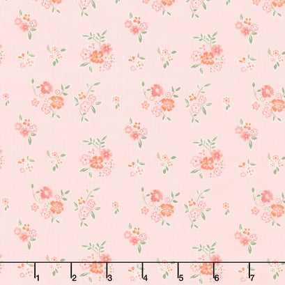 Spring's in Town - Bouquets Blush Yardage