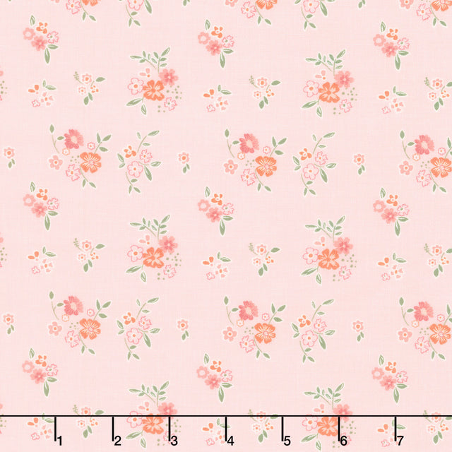 Spring's in Town - Bouquets Blush Yardage Primary Image