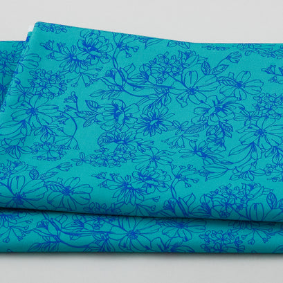 Belle Chasse Favorites - Tonal Outline Floral 2 Yard Cut