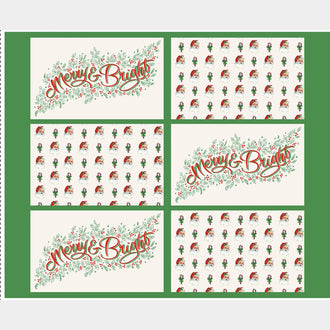 Monthly Placemat Panels - December Merry and Bright" Placemat Multi Panel