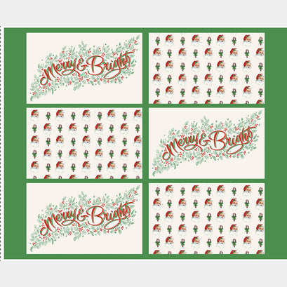 Monthly Placemat Panels - December Merry and Bright" Placemat Multi Panel