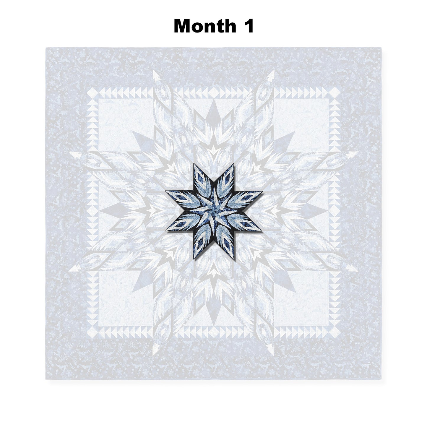 Winter's Glow Block of the Month Alternative View #2