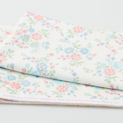Dorothy Jean's Flower Garden - Jacobean Cream 2 Yard Cut