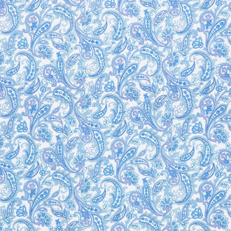 Sleepovers - Cozy Slippers Blue Yardage