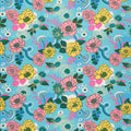 Reverie - Meander Succulent Metallic Yardage Primary Image