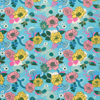 Reverie - Meander Succulent Metallic Yardage