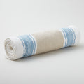 Easy Living Toweling - Wide Stripe Flax Sky 18" Wide Yardage Alternative View #1