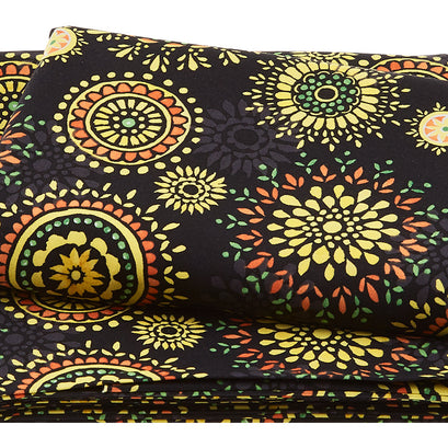 Harvest Gold - Medallions Black 3 Yard Cut