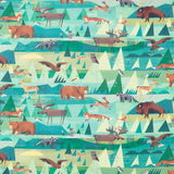 Wild North - The Great Outdoors Teal Yardage Primary Image