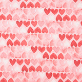 My Valentine - Hearts Coral Yardage Primary Image