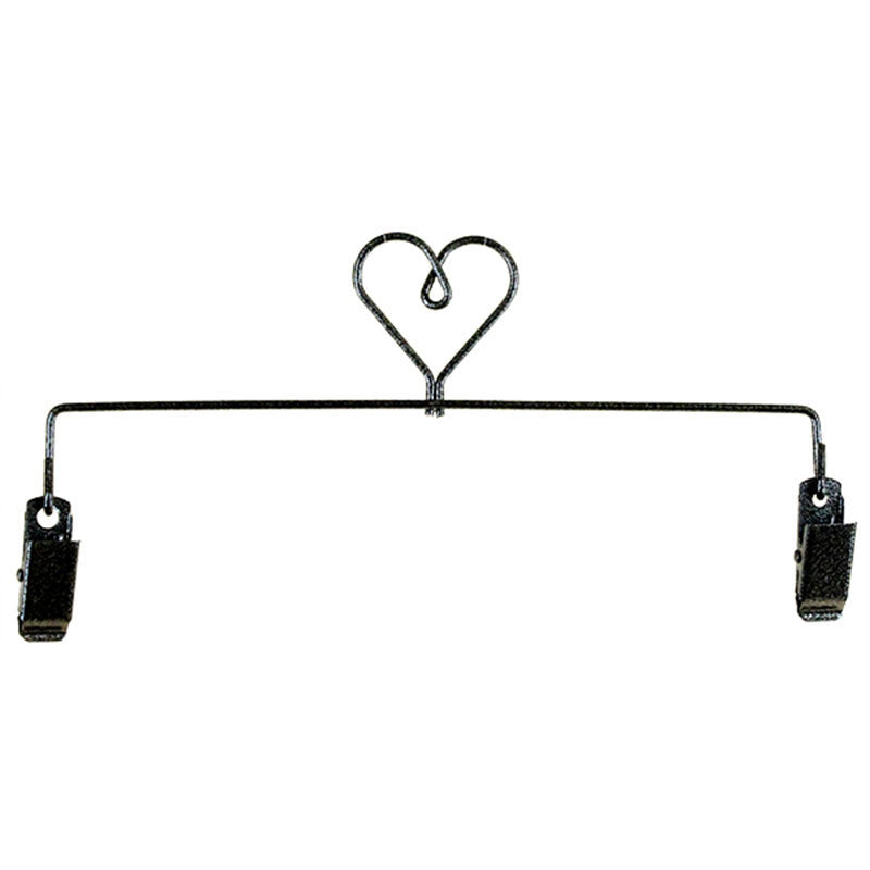 Heart Clip Holder - 12" Charcoal Primary Image