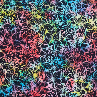 Tonga Batiks - Brightside Star Flowers Vivid Yardage