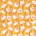 Reverie - Daffodils Goldenrod Metallic Yardage Primary Image