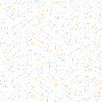 Wish & Wonder - Tossed Words Multi Yardage