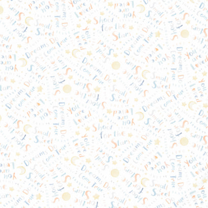 Wish & Wonder - Tossed Words Multi Yardage