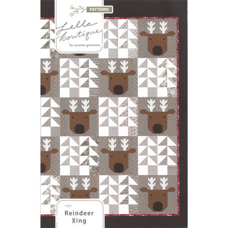 Reindeer Xing Quilt Pattern