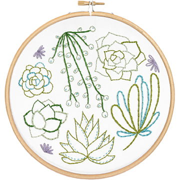 Succulents Embroidery KIt Alternative View #1