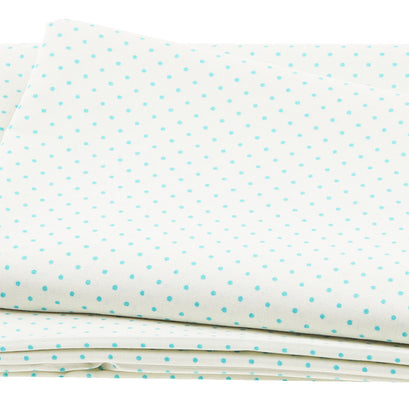 Swiss Dot Small Aqua 2 Yard Cut