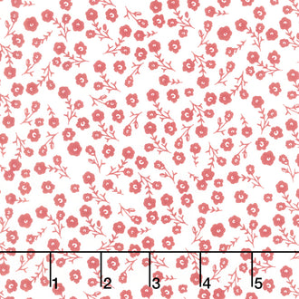 Heirloom Red - Ditsy Cream Yardage