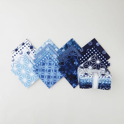 Shibori Blues Fat Quarter Bundle