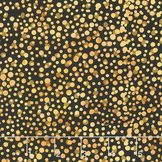 Kings Castle Batiks - Dot Black Yardage
