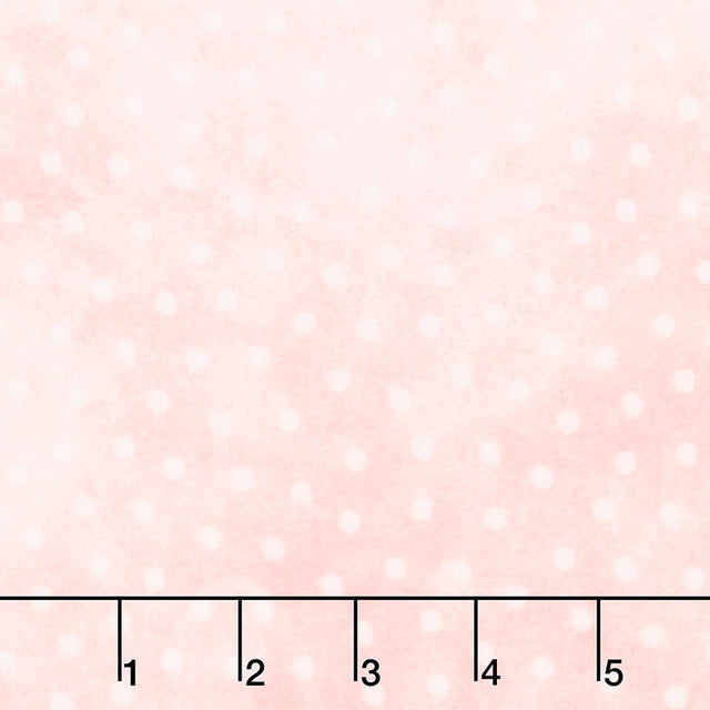 Little Lambies - Polka Dots Light Pink White Yardage Primary Image
