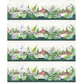 Botanical (In The Beginning) - Leaves and Succulents Border Multi Yardage Alternative View #1