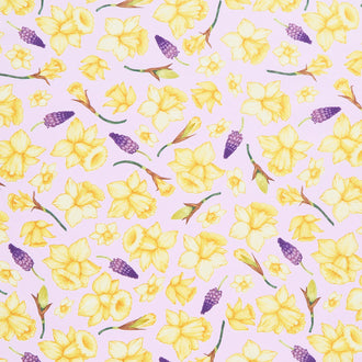 Monthly Placemat Coordinate - Daffodils Lavender Yardage