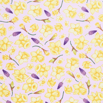 Monthly Placemat Coordinate - Daffodils Lavender Yardage