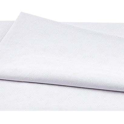 Morning Mist VII - White on White Snowflake 2 Yard Cut