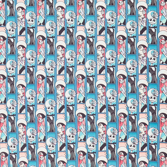 Disney - Tim Burton's The Nightmare Before Christmas Mystic Opulence Mystical Dreamers Navy Yardage