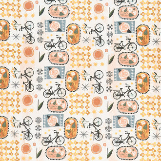 Daybreak - Patchwork Coral Multi Yardage