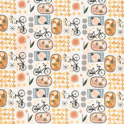 Daybreak - Patchwork Coral Multi Yardage