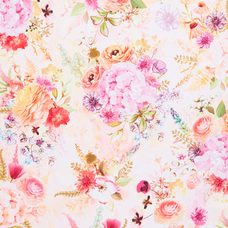 Misty Garden - Bouquets Cream Yardage