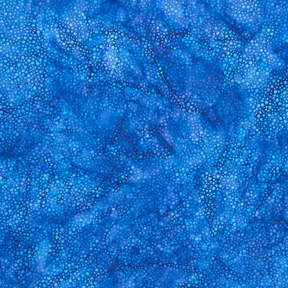 Happy Hive Batiks - Dots Blue Blueberry Yardage