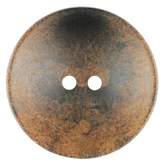 Round Wood 34mm Button - Dark Brown Primary Image
