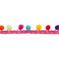 PomPom Fringe- Rainbow 1-1/8" Alternative View #1