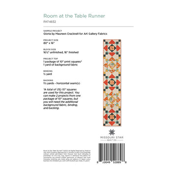 Room at the Table Runner Pattern by Missouri Star Alternative View #1