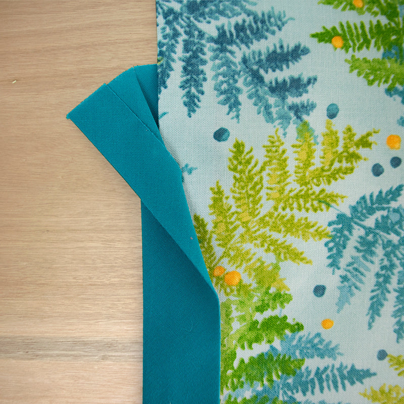 Double Fold Binding - Teal Alternative View #2