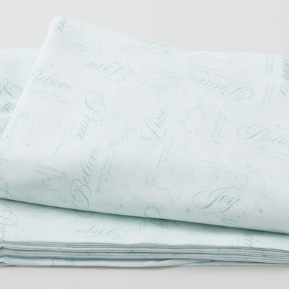 Medley in Red - Words All Over Mint Green 3 Yard Cut