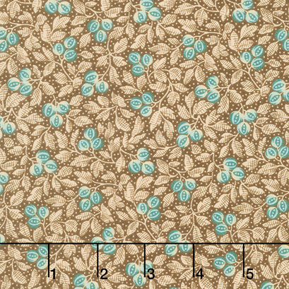 Primrose - Botanical Beauty Coffee Yardage