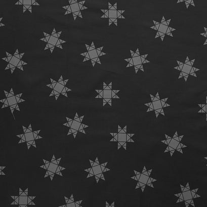 Missouri Star Quilt Backs - Tossed Missouri Star Black 110" Wide Backing