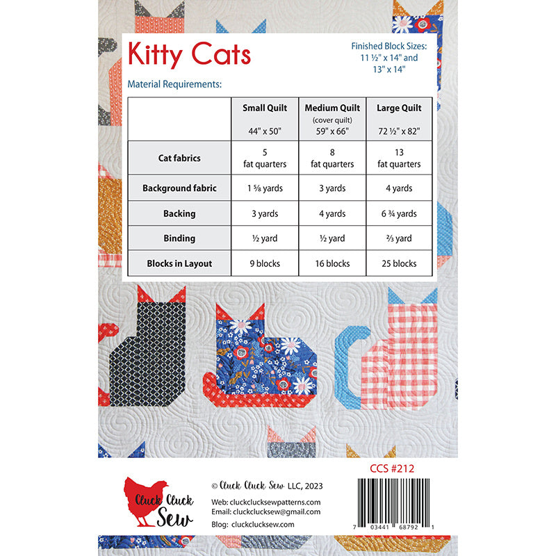Digital Download - Kitty Cats Quilt Pattern Alternative View #1