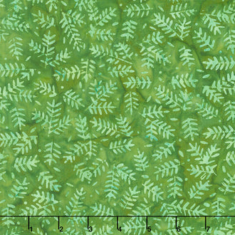 Winter Wonder Batiks - Sprigs Olive Yardage