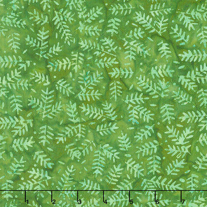 Winter Wonder Batiks - Sprigs Olive Yardage