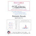 Patriotic Parade Quilt Labels