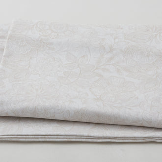 Eufloria - Tonal Floral Ivory 108" Wide 3 Yard Cut